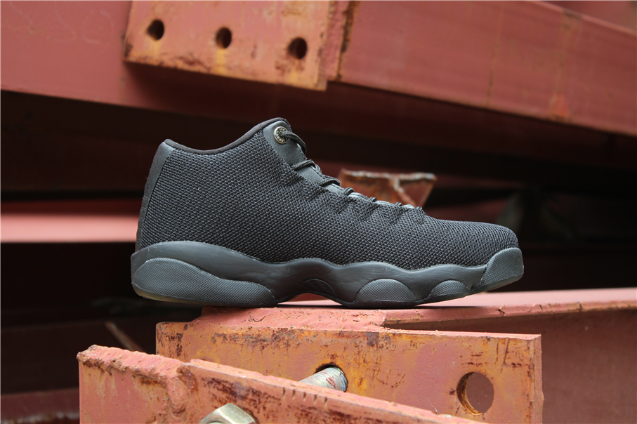 Air Jordan Horizon Low AJ13 All Black Shoes - Click Image to Close